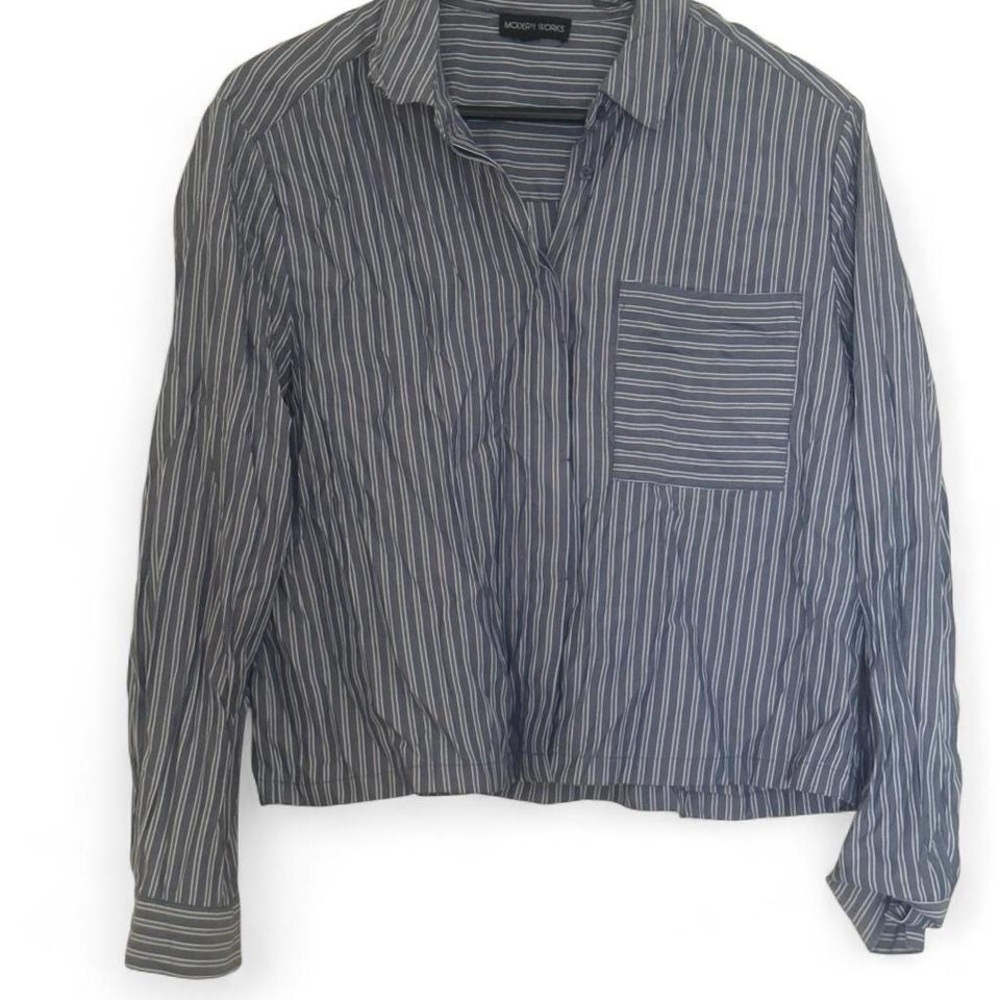 Women's Striped Button Down Shirt